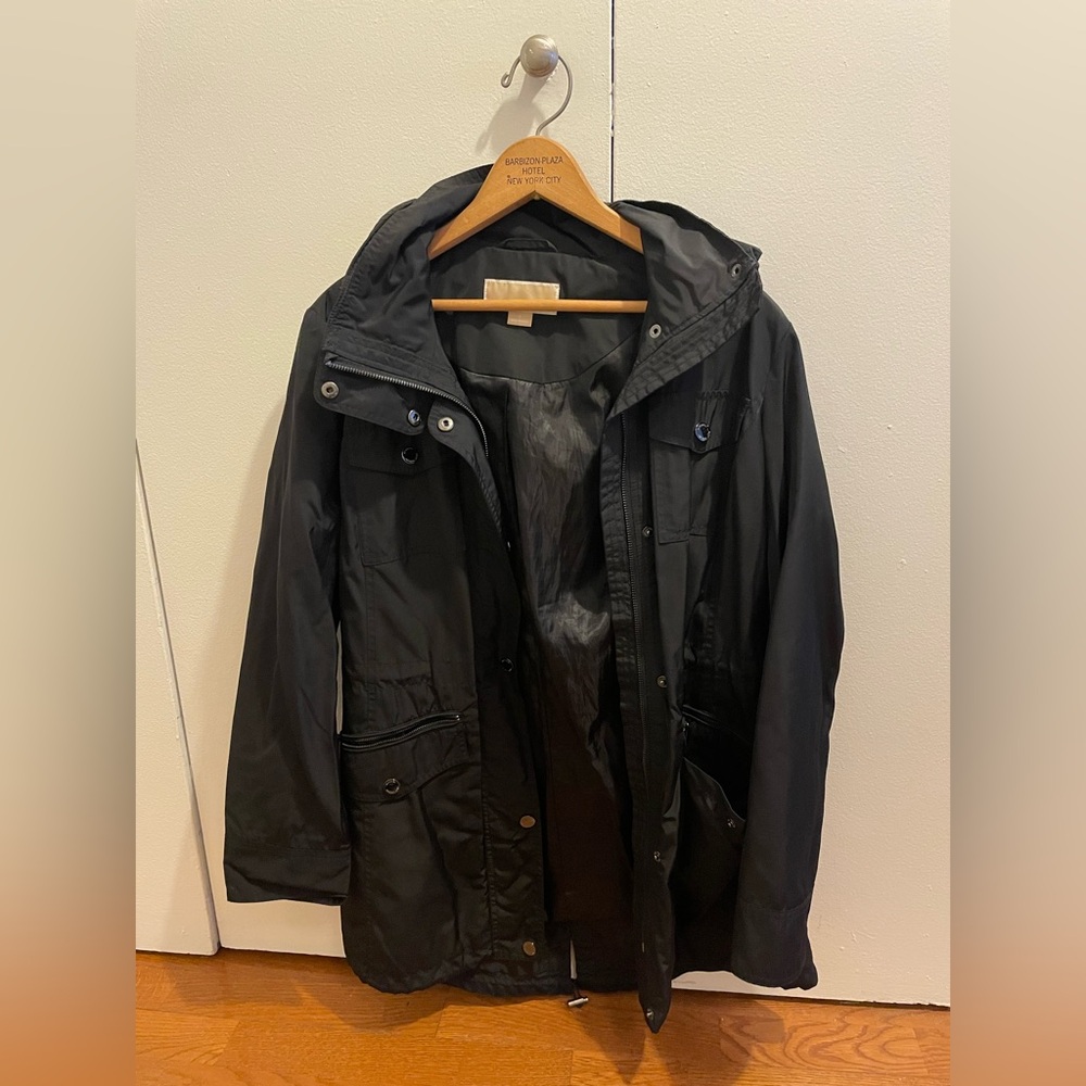 Michael Kors Black Rain Jacket